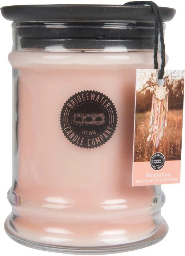 Sviečka v sklenenej dóze s vôňou pomaranča Bridgewater candle Company Wanderlust, doba horenia 65 - 85 hodín