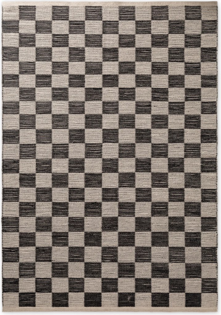 Hanse Home, Kusový koberec Handloom 106333 Rex White Black, 200x300, čiernobiela, chodba / predsieň