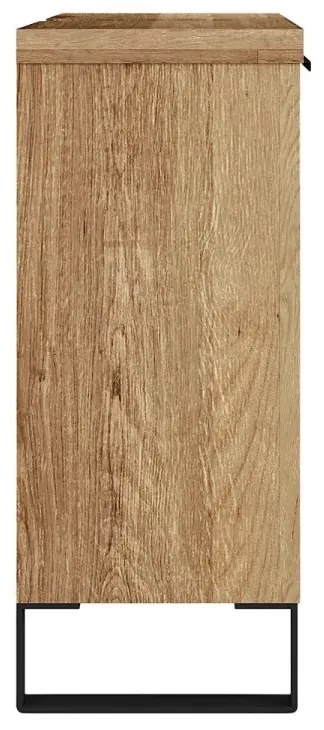 furniture-nabytek.cz - Masivní skříňka pod umyvadlo Sydney z divokého dubu, olejovaná, hnědá – 56×25×60 cm