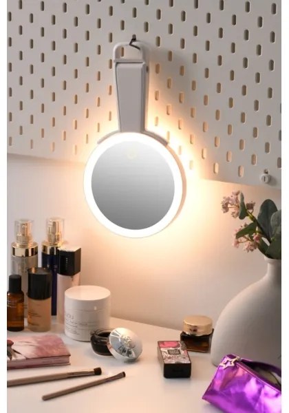 Immax 09103L - LED+CCT Stmievateľné kozmetické zrkadlo SWEET LED/3W/5V biela