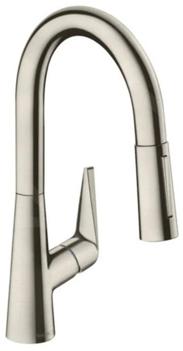 Hansgrohe Talis M51, drezová batéria s výsuvnou spŕškou, vzhľad nehrdzavejúcej ocele, HAN-72815800