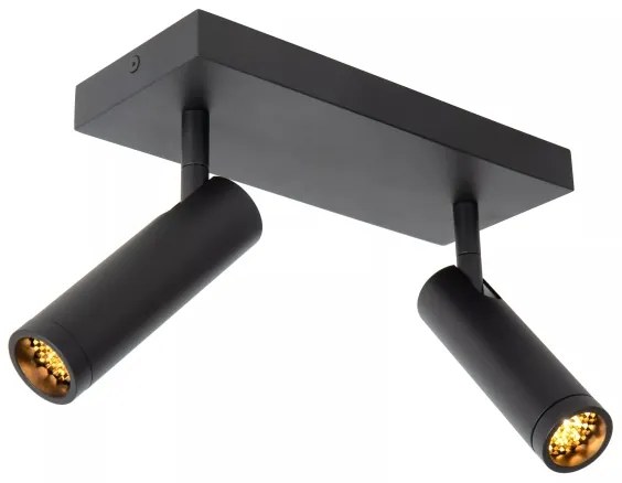 Lucide 22974/02/30 - Bodové svietidlo GRADO 2xGU10/8W/230V čierne