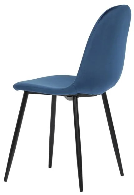 Autronic BONTEC Jedálenská stolička, modrá, zamatová látka, CT-971 BLUE4 Farba: Ružová