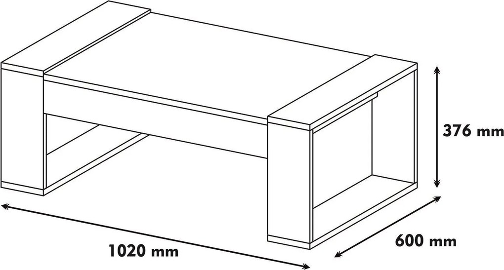 Konferenčný stôl Venüs - Walnut, White