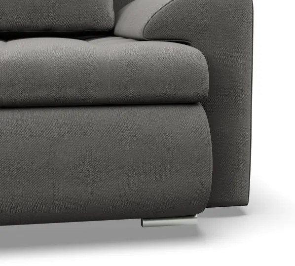 Trojmiestna rozkladacia sedačka FORESTA Kronos svetlosivá