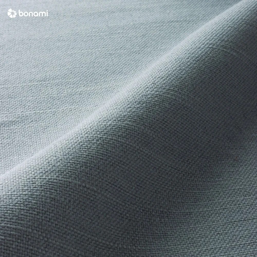 Svetlomodrá čalúnená dvojlôžková posteľ s úložným priestorom s roštom 180x200 cm Lotte – Meise Möbel