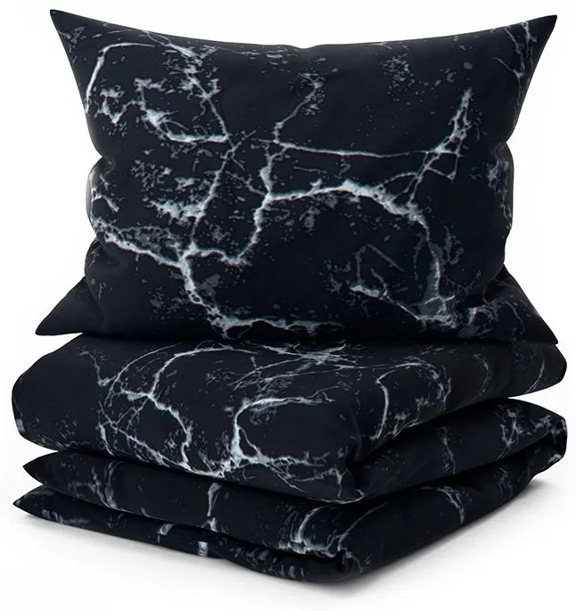 Obliečky z mikrovlákna TEMPESTA čierne Rozmer obliečky: 2 ks 70 x 90 cm | 200 x 220 cm