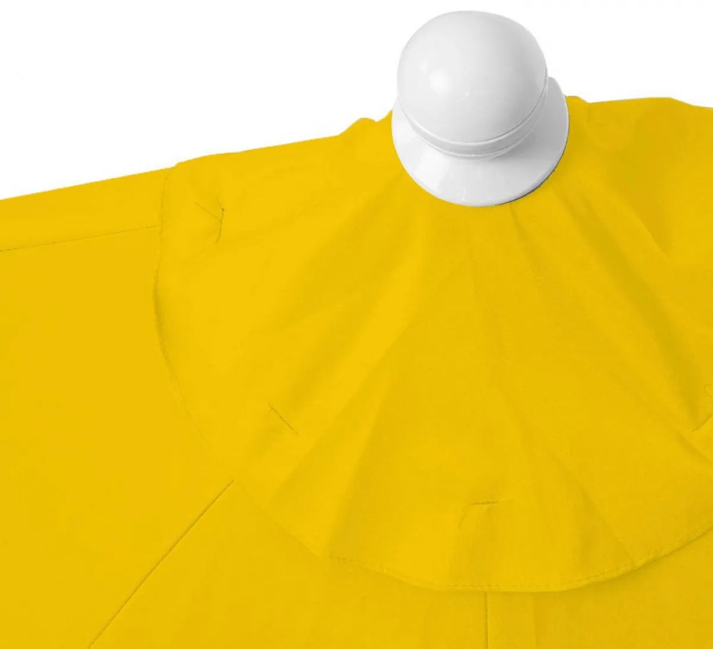 Slnečník polkruh Parla - polyester/hliník - 270cm žltá so stojanom