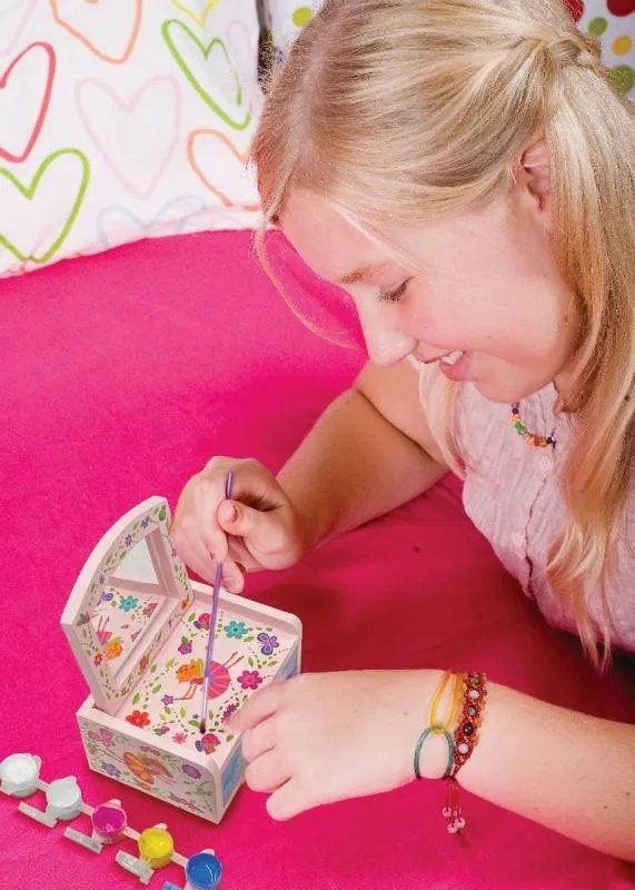 Výroba a maľovanie - kozmetická truhlička