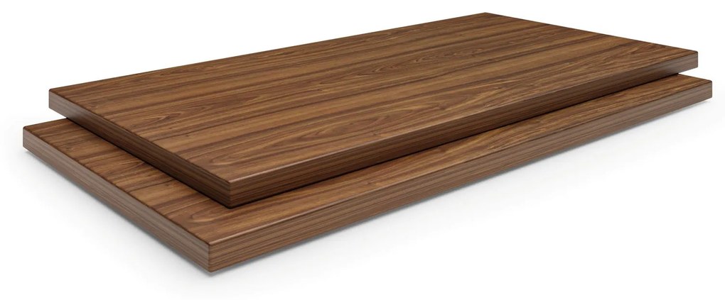 Prídavné police ku skriniam a regálom PRIMO, 2 ks, 800 x 420 mm, orech