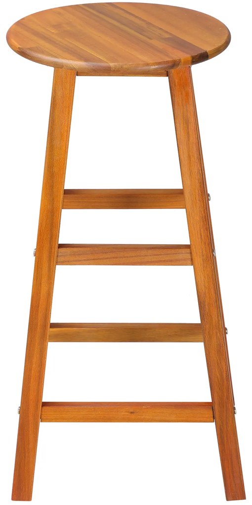 Barové stoličky OSLO, 2ks, 34x76cm, prírodná hnedá Casaria