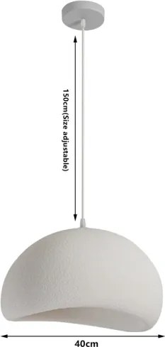 BRILAGI - Luster na lanku WABI SABI 1xE27/60W/230V priemer 40 cm biela