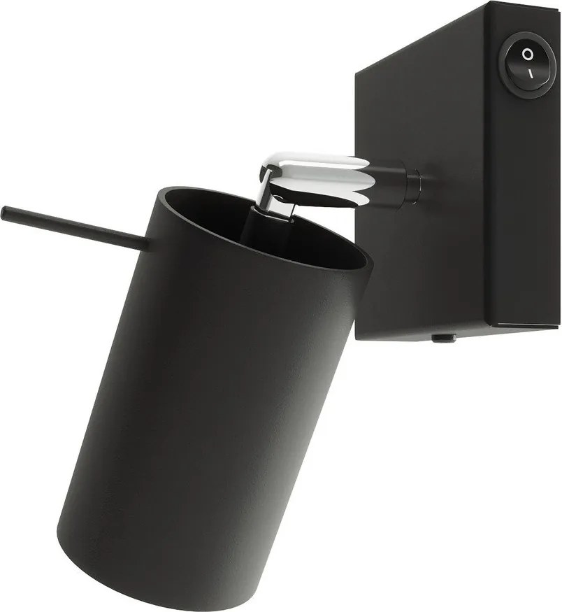 Čierne kovové bodové svietidlo ø 6 cm Etna – Sollux