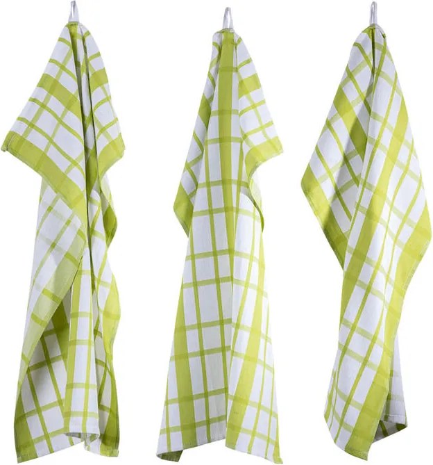 Utierky z egyptskej bavlny MÁJA zelená 50 x 70 cm 3 ks