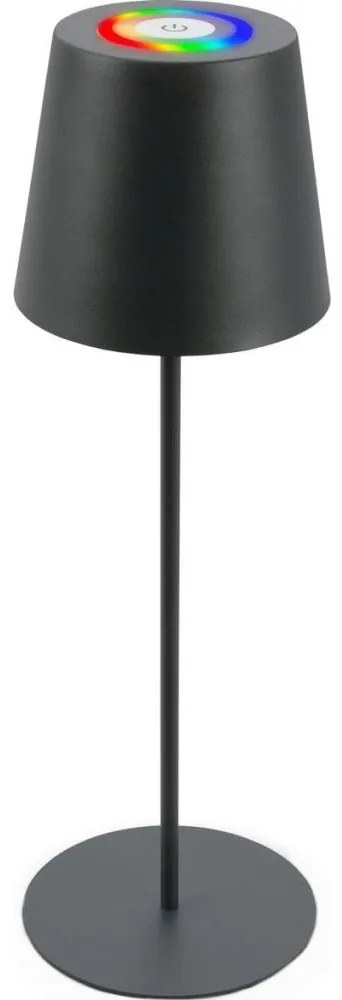 Briloner 7507015 - LED RGBW Stm. nabíjacia stolná lampa LED/2,5W/5V IP44 antracit
