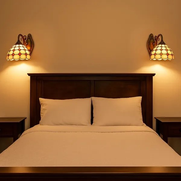 Brilagi - Tiffany vitrážová nástenná lampa DORAN 1xE27/40W/230V