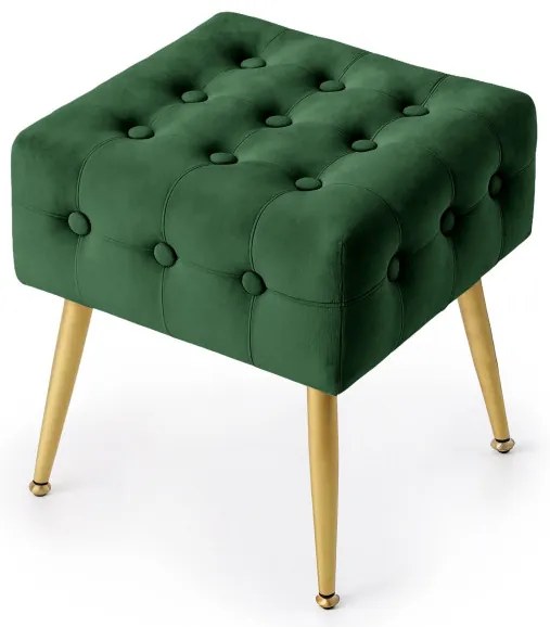 Taburetka QUADRA fľaškovo zelená