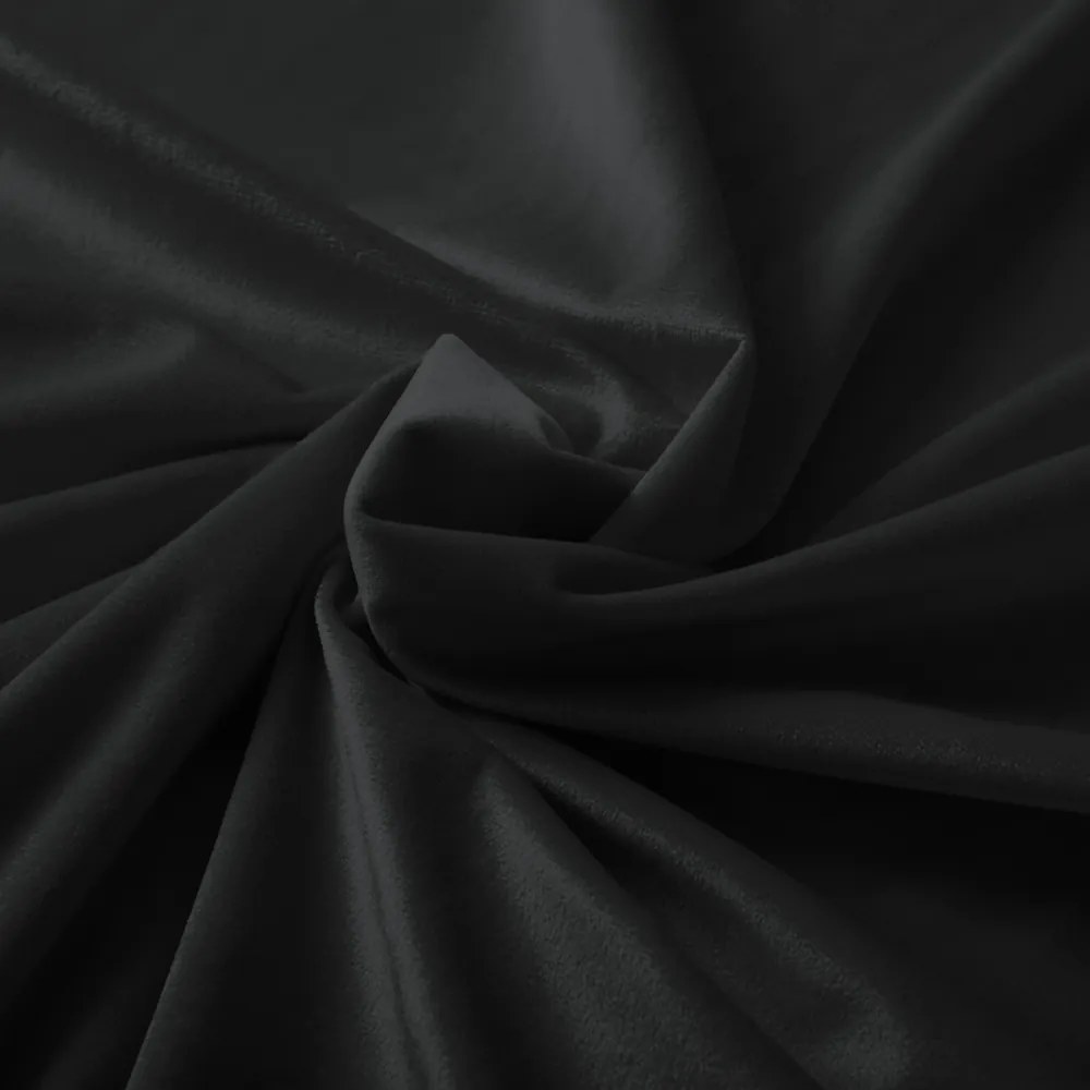 Biante Zamatový prehoz/behúň na posteľ Velvet Prémium SVP-014 Čiernozelený 50x140 cm