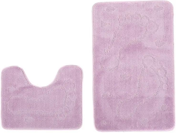 Kúpeľňové predložky 1001 fialové 2Ks, Šířky běhounů 100 cm