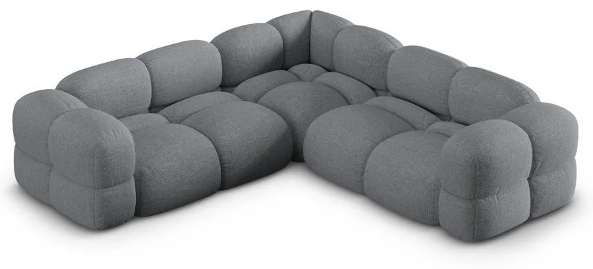 Sivá rohová pohovka Loretto – Cosmopolitan Design