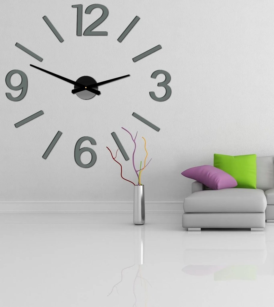 SENTOP | Nalepovacie nástenné hodiny do obývačkay | SENTOP X0067-Wall clock 2D HEU+ analógové