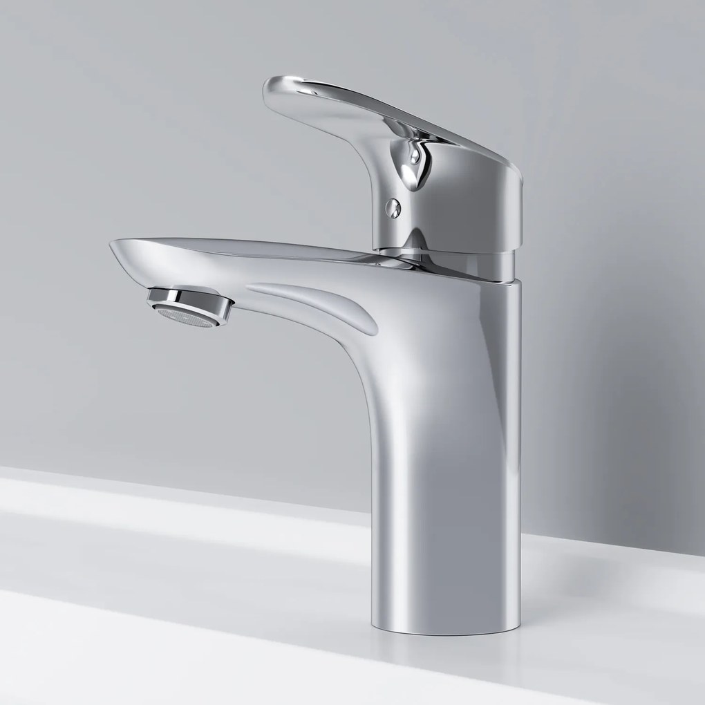 Umývadlová batéria AM.PM Like FLA82100 jednopáková s odtokovým ventilom, chróm