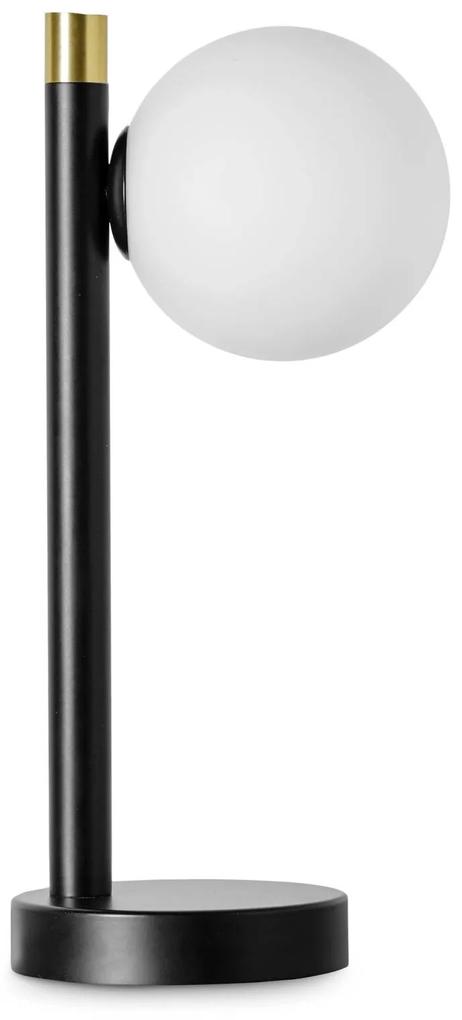 Stolná lampa Pomì 1-plameňová so sklenenou guľou