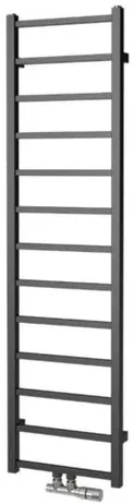 Radiátor kombinovaný Isan Fresh 150x40 cm středové připojení černý samet DFRE15000400CSMS