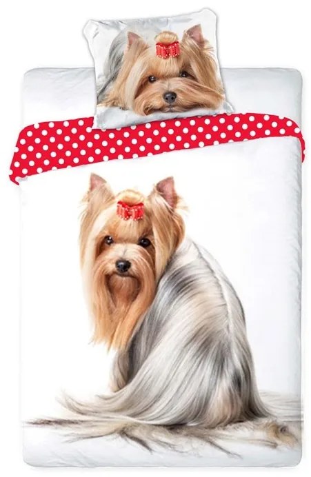 Obliečky Jorkšírsky teriér 140x200+70x90