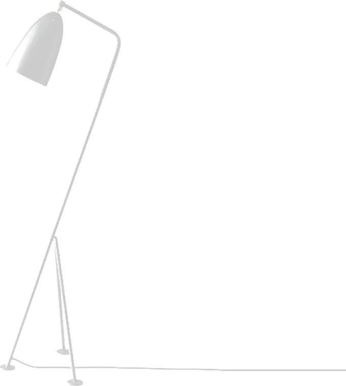 Stojacia lampa, biely kov, CINDA TYP 24 YF6250-W