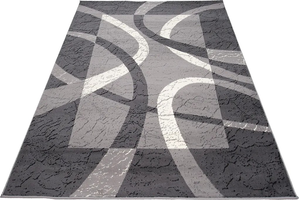 TA Koberec 3707A DARK GRAY CHEAP PP CRM Sivý Obdĺžnikový Rozmer: 60x100 cm