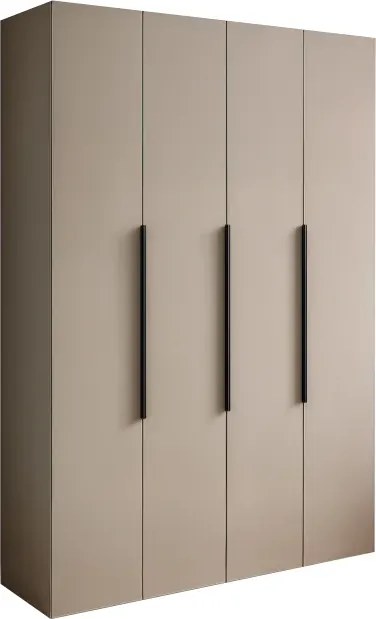 Moderná šatníková skriňa NICEA 160 – Hlínová béžová