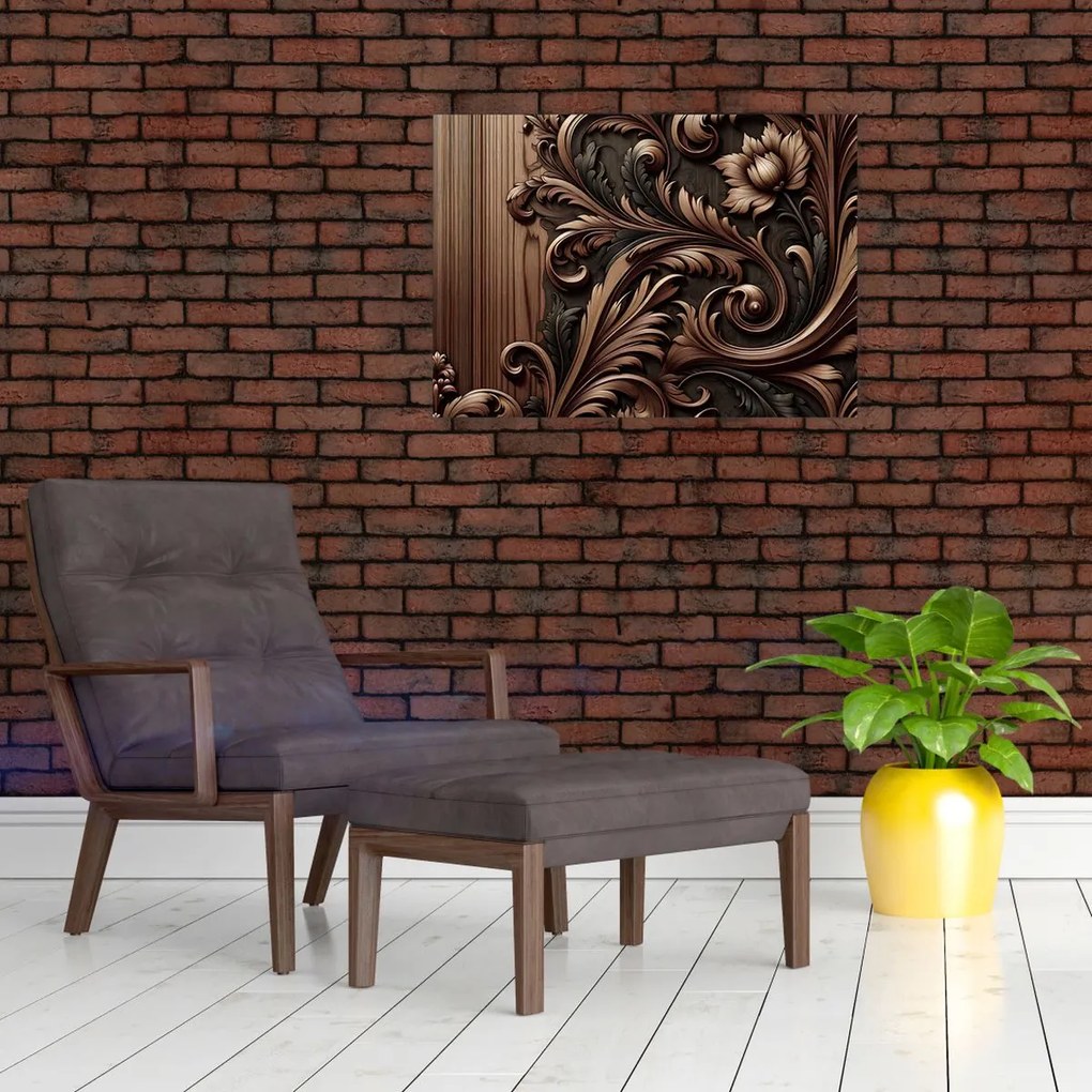 Obraz - Vzor z dreva (70x50 cm)