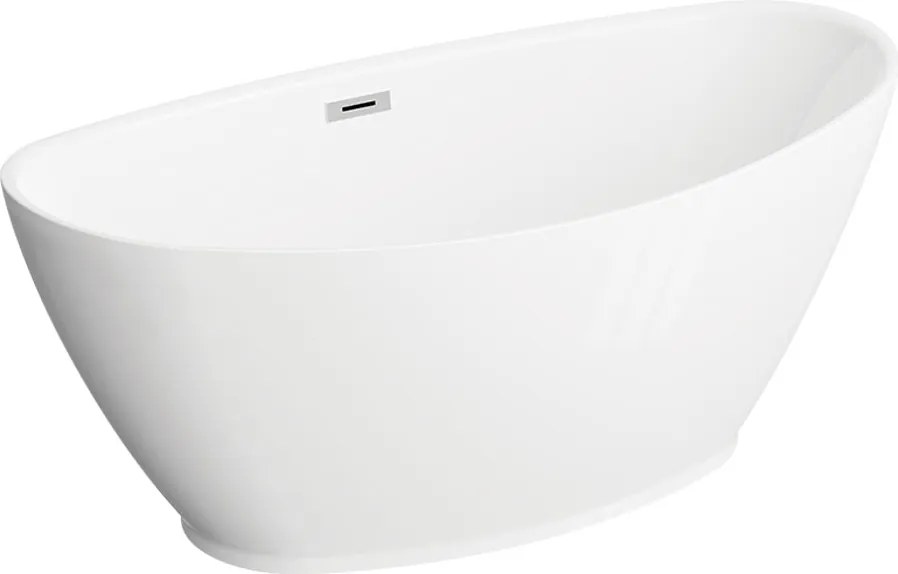 Polimat Akrylátová voľne stojaca vaňa Mango 150x75 POLIMAT-Rozmery: 150x75, POLIMAT-Farba vane: Biela / grafit lesk
