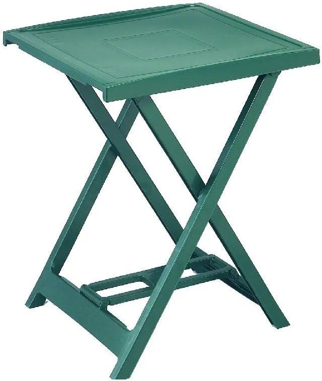 Plastový stolík ARNO - zelený, 65 x 50 x 47 cm