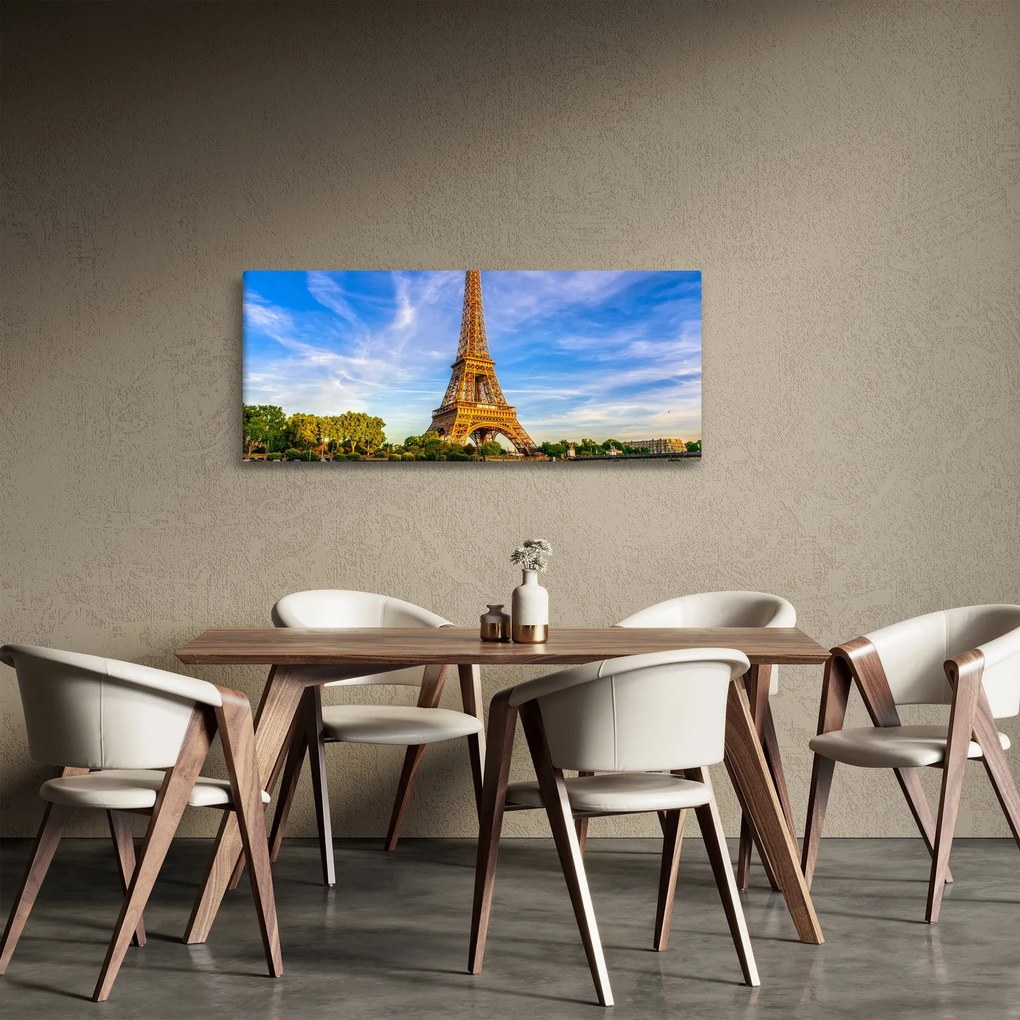 Obraz - Eiffelova veža (120x50 cm)