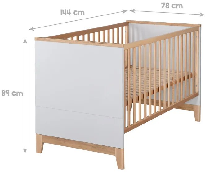 roba Kombinovaná detská postieľka Caro, 70 x 140 cm  (100340968)