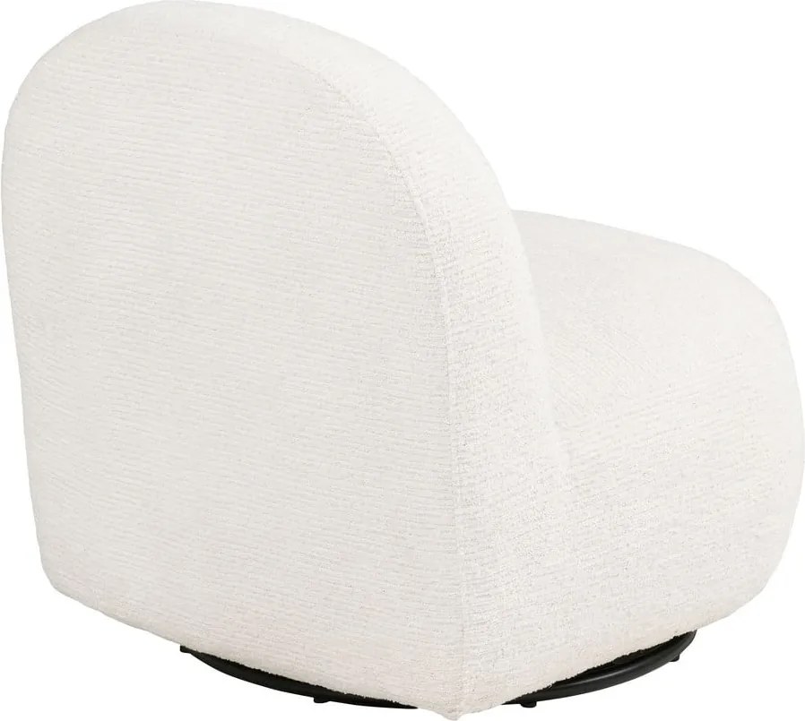 Krémovobiele otočné kreslo Milo – House Nordic