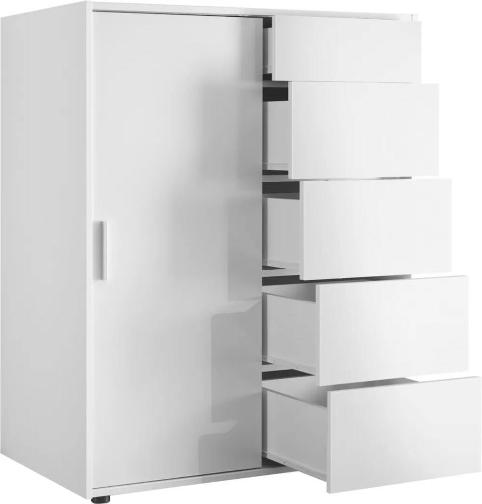 Sconto Nízka šatníková skriňa DEREK