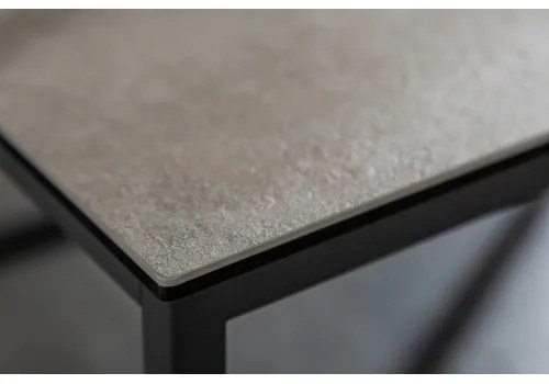 Konferenčný stôl 40671 75x75cm Marble Look Ceramik Cement  - Komfort-nábytok