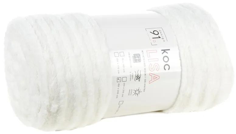Dekorstudio Deka LISA v bielej farbe Rozmer deky: 150x200cm