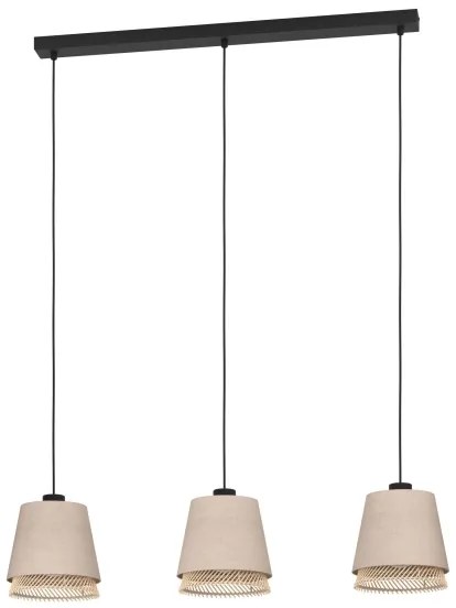 Eglo 43976 - Luster na lanku TABLEY 3xE27/40W/230V