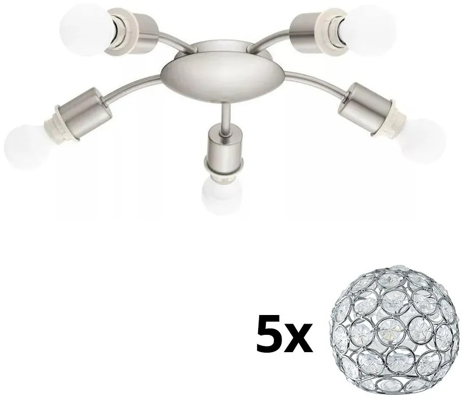 Eglo - LED Stropné svietidlo MY CHOICE 5xE14/4W/230V  chróm