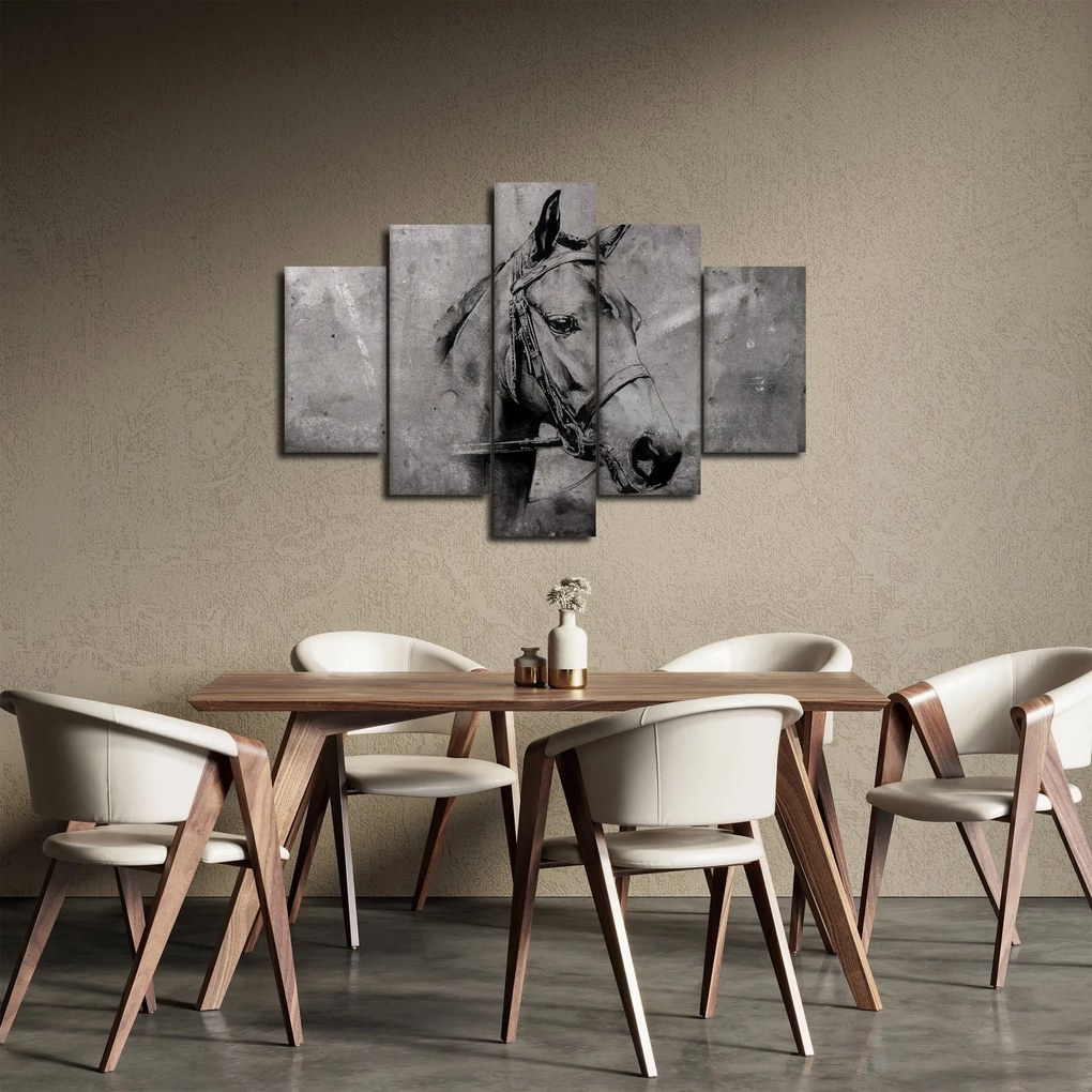 Obraz - Portrét koňa (150x105 cm)