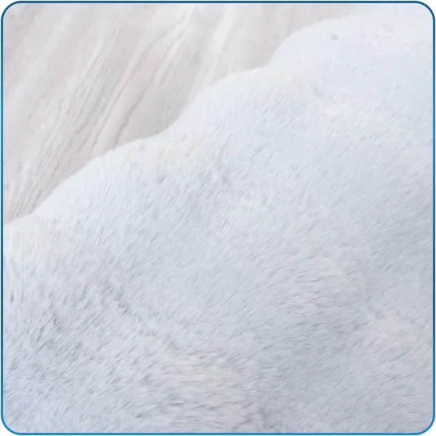 Koberec Rabbit Bubble strieborný kruh