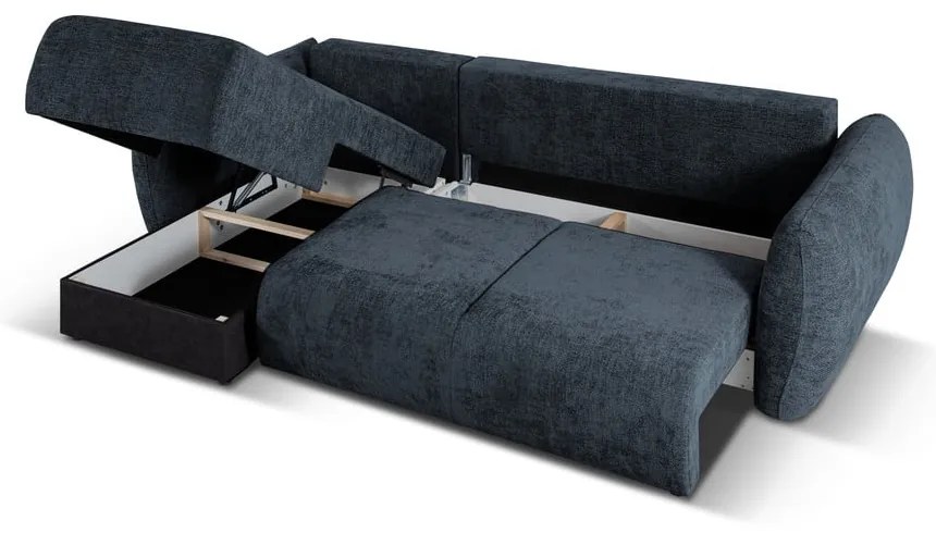 Tmavomodrá rohová pohovka (ľavý roh) Matera – Cosmopolitan Design