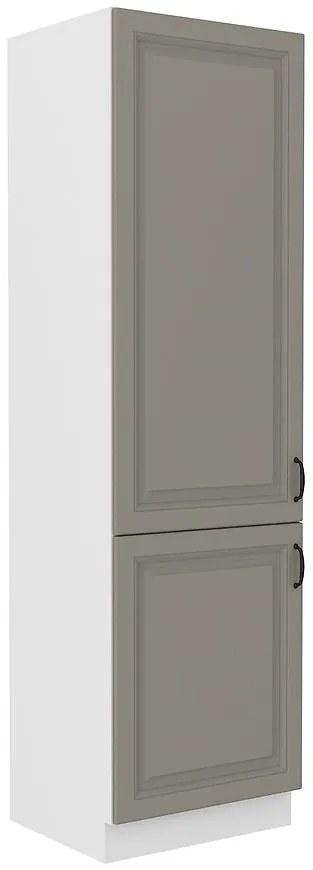 Kuchynská skrinka Stilo claygrey/biely 60lo/210 2f