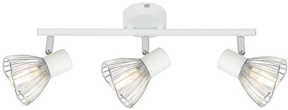 Candellux FLY Spot 3X40W E14 White / Chrome 93-61973
