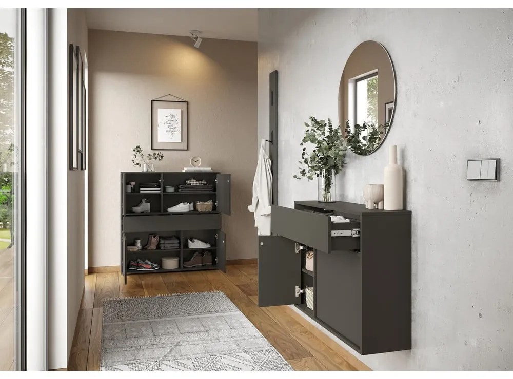 Antracitová skrinka 83x63x25 cm Ameca 2.0 – Germania