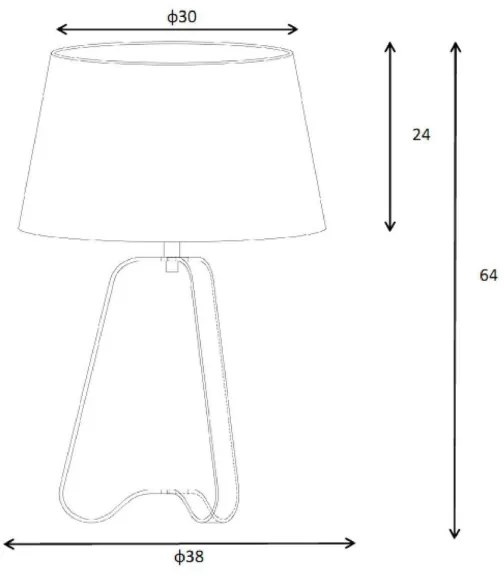 Lucide 30567/81/97 - Stolná lampa CAPUCINO 1xE27/60W/230V